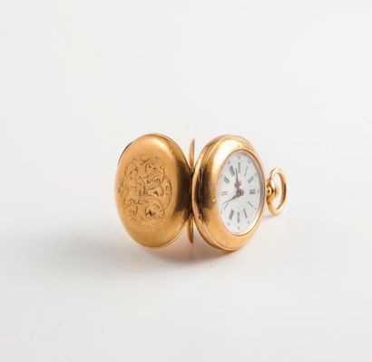 Montre de col en or jaune (750) 

Couvercle...
