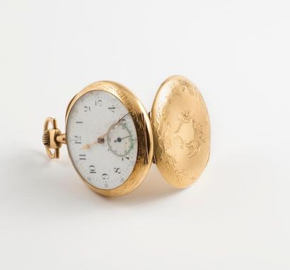 Montre de gousset en or jaune (750) 

Couvercle...