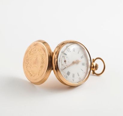 Montre de gousset en or jaune (750) 

Couvercle...