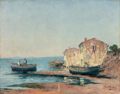 Louis NATTERO (1870-1915)
Retour de pêche,...