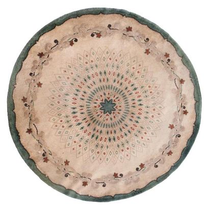 Jules LELEU (1883-1961)
Important tapis circulaire...