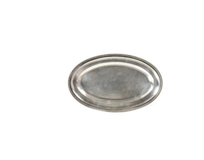 Jean DESPRES (1889-1980)
Plat ovale en métal...