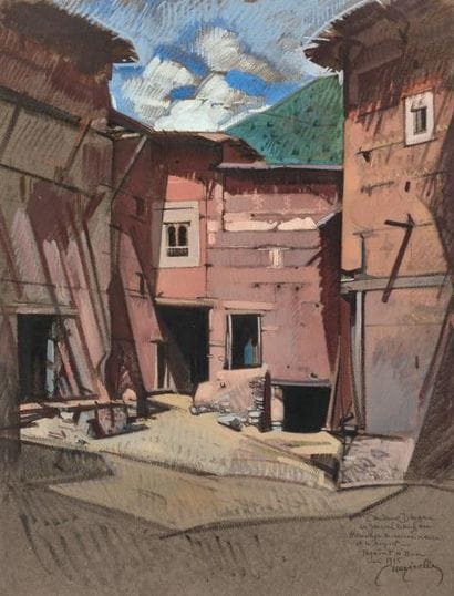 Jacques MAJORELLE (1886-1962)
Vue de la Kasbah....