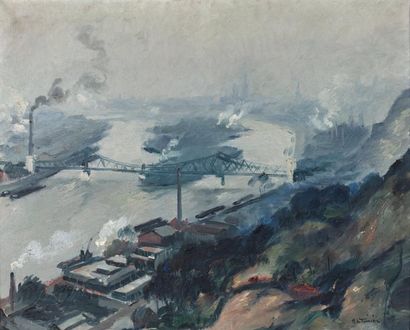 Pierre LE TRIVIDIC (1898-1960)
La Seine à...
