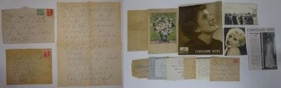Lot comprenant :

- 4 lettres autographe,...