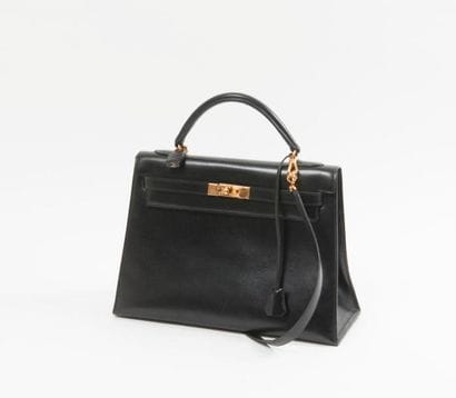 HERMES Paris, Kelly 


Sac à main en box...