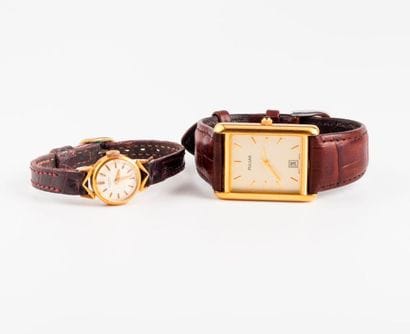 Deux montres bracelets.

-PULSAR 

Une d'homme.

Boîtier...