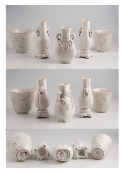 CHINE


Cinq pièces en porcelaine blanche...