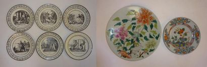 CHOISY


6 assiettes en faïence fine, dont...