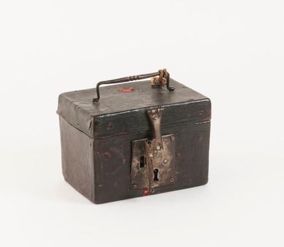 Coffre de messager rectangulaire en bois...