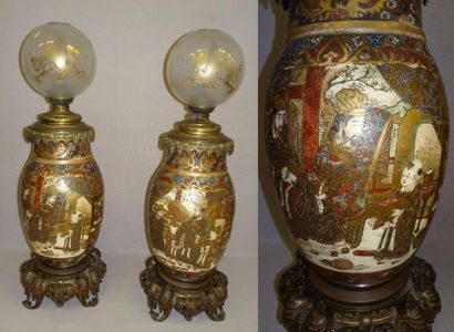 Paire de lampes à pétroles.

La panse formée...