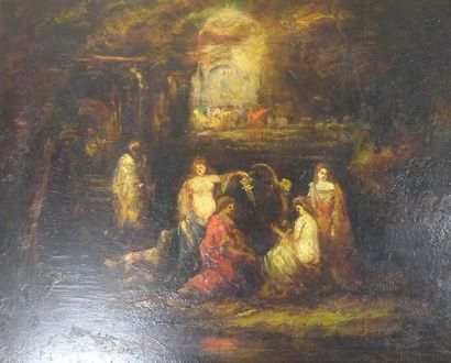 Ecole du XIXème siècle


Le concert. 

Huile...
