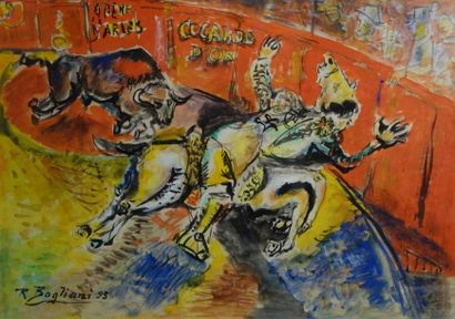 Robert BOGLIANI (XXème siècle). 


Corrida...