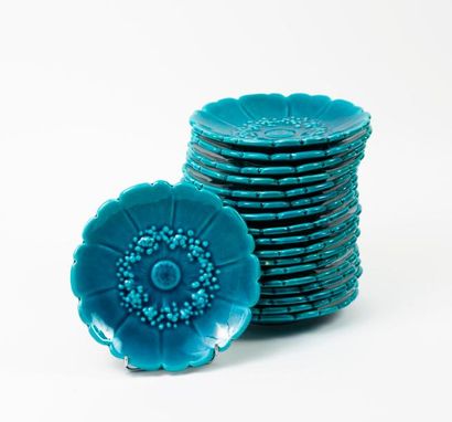 Alain MAUNIER (1936), Vallauris 


18 assiettes...