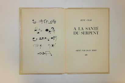 René CHAR (1907-1988).


A la santé du serpent.

Dessins...