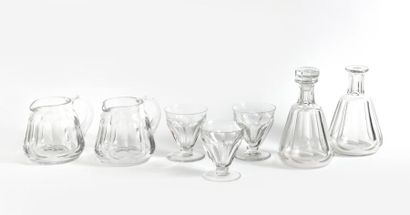 BACCARAT.

Partie de service de verres, modèle...