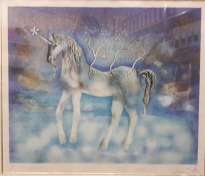D'après Salvador Dali (1904-1989)


Licorne.

Estampe...