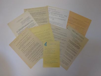 MAI 68

Lot de 9 tracts des mouvements étudiants,...