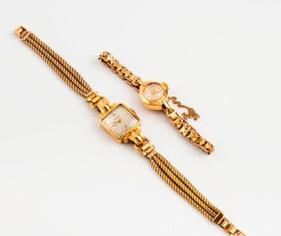 Deux montres bracelets de dame.

- ATERIA...