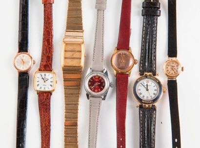 Lot de 7 montres bracelet de dame dont ZENITH,...