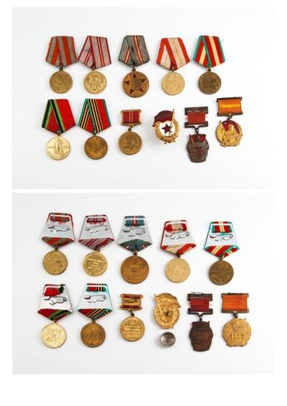 RUSSIE - URSS


9 médailles et 1 insigne...