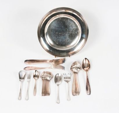 CHRISTOFLE


- Plat circulaire en métal argenté,...