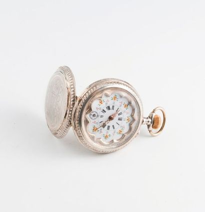 Montre de gousset régulateur en argent (min....