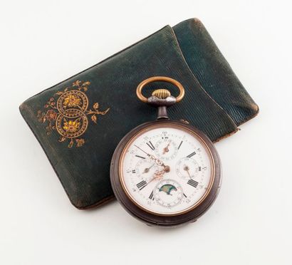 Importante montre régulateur de poche à calendrier...