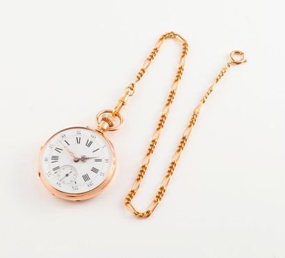 Montre de gousset en or jaune (750).

Le...