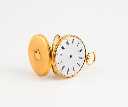 Montre de gousset en or jaune (750).

Couvercle...