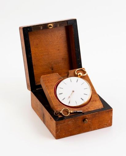 Montre de gousset en or jaune (750).

Le...