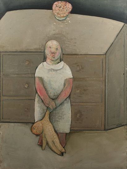 Abraham HADAD (1937)
Fillette à la poupée,...