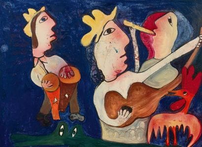 José Rodriguez FUSTER (1946)
Le concert.
Acrylique...