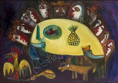 José Rodriguez FUSTER (1946)
La Cène, 2008.
Acrylique...