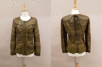 Roberto CAVALLI


Veste en cuir vert imitation...