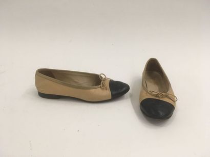 CHANEL


Paire de ballerines en cuir bicolore...