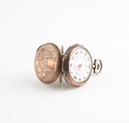 Montre de col en argent (min.800) 

Couvercle...