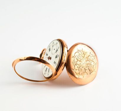 Montre de gousset en or jaune (750) 

Couvercle...