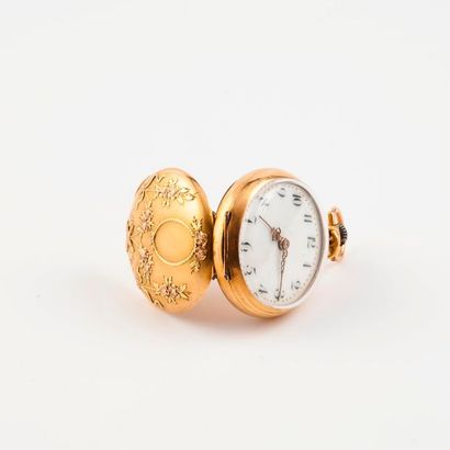 Montre de col en or jaune (750) 

Couvercle...