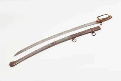 Sabre de cavalerie légère.

Garde en laiton...