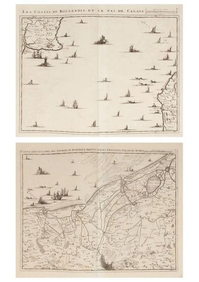 Recueil de 62 cartes géographiques de la...