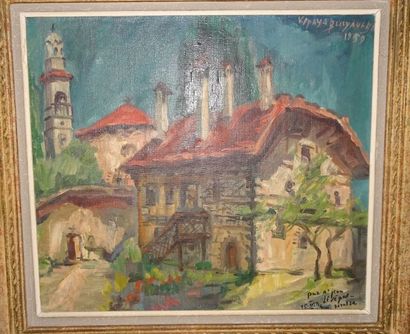 Ecole bulgare (XXème)


Eglise. 1959.

Huile...