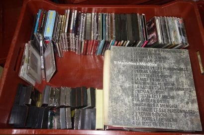 Mannette de disques vinyle 33 tours, de cassettes...
