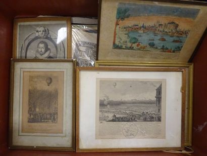 Mannette de gravures toutes époques.

Ac...