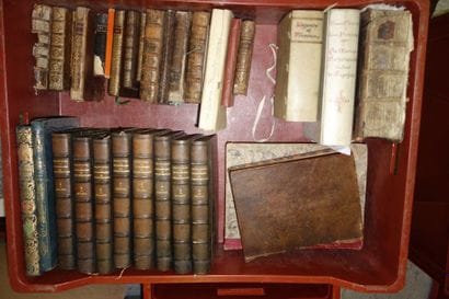 Mannette de livres du XVIIIème au XXème siècle,...