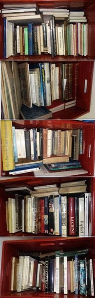 5 caisses de livres d'Arts, notamment sur...