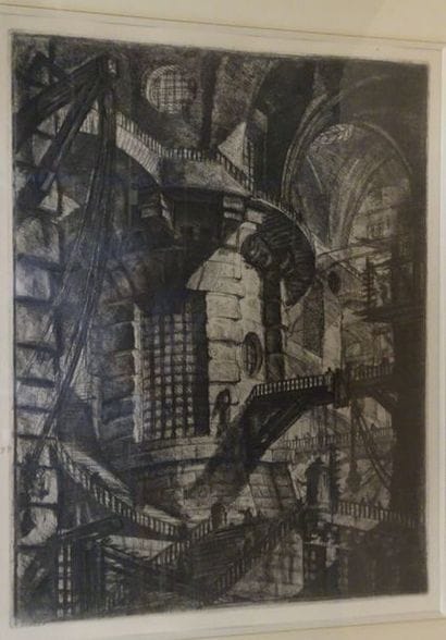 D'après PIRANESI


Escalier monumental.

Estampe...