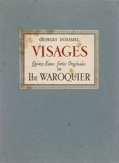 WAROQUIER (Henri de).


Visages. 15 eaux-fortes....