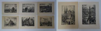 Albert DECARIS (1901-1988).


Lot de 8 eaux-fortes...