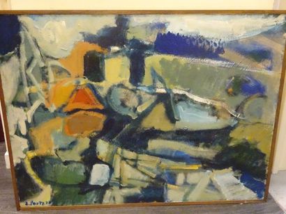 B. PONTY (XXème siècle)


Composition. [19]77.

Huile...
